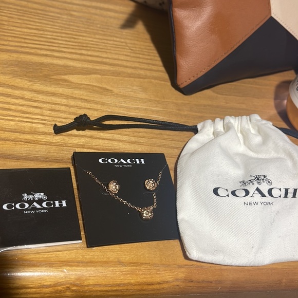 Coach earrings and necklace set! - Picture 3 of 3